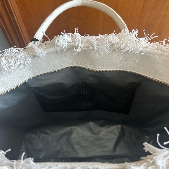 *New* Cynthia Rowley Lemon “Hello SUMMER Insulated Tote W/ Beaded Bag - Picture 14 of 16